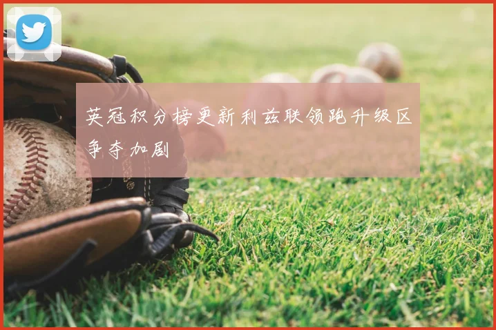 英冠积分榜更新利兹联领跑升级区争夺加剧